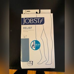 Jobst black small 20 - 30 mmHg medical compression stockings socks
